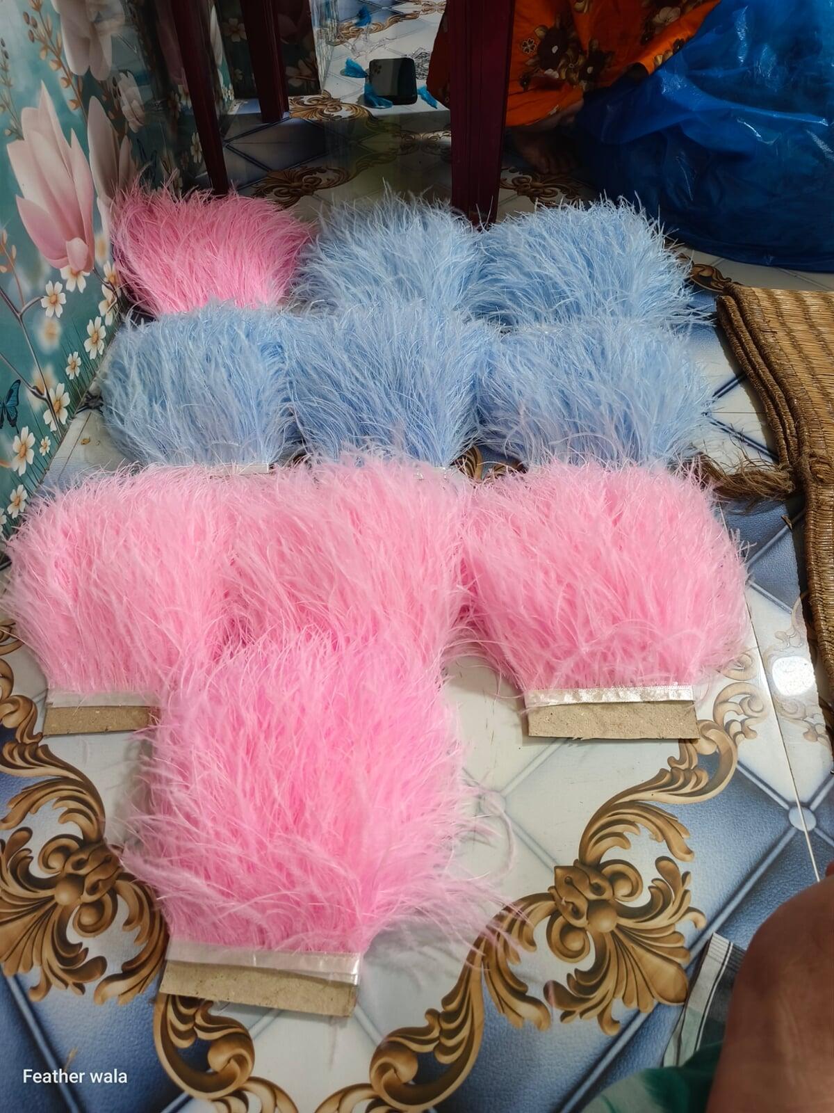 Ostrich feather lace
